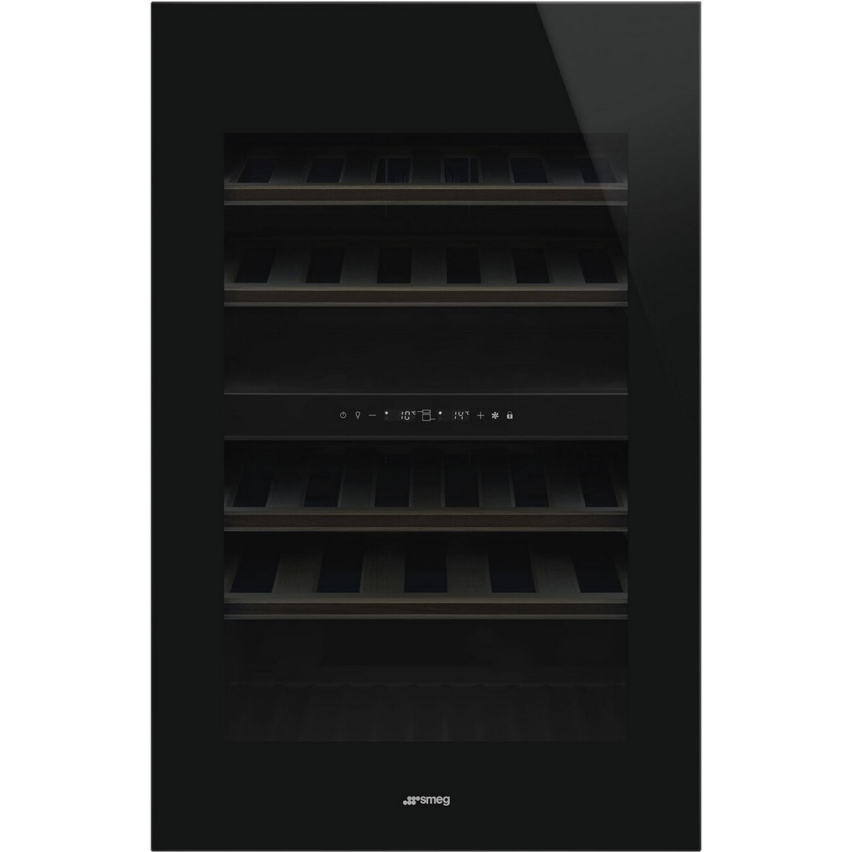 Garrafeira Encastrável Smeg Universal CVI040BE para 40 Garrafas Standard - Preto Preto-1