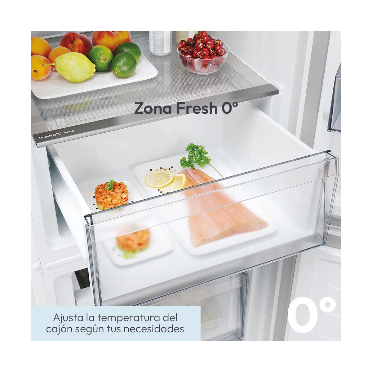 Frigorífico combi Candy Total No Frost City Fresco 300 - CNCQ2T518EW Blanco-9