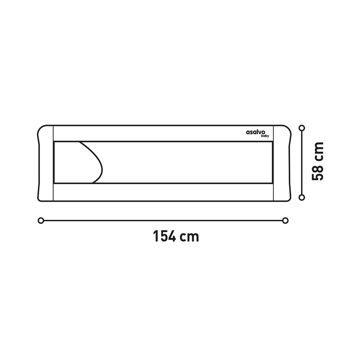 Barreira de Cama 2 em 1 Mocho Bege-2