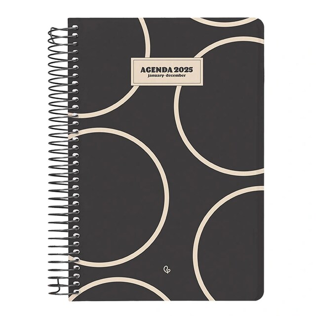 Imagen 0 de Agenda 2025 classic DIN A5 día página espiral Liderpapel negro