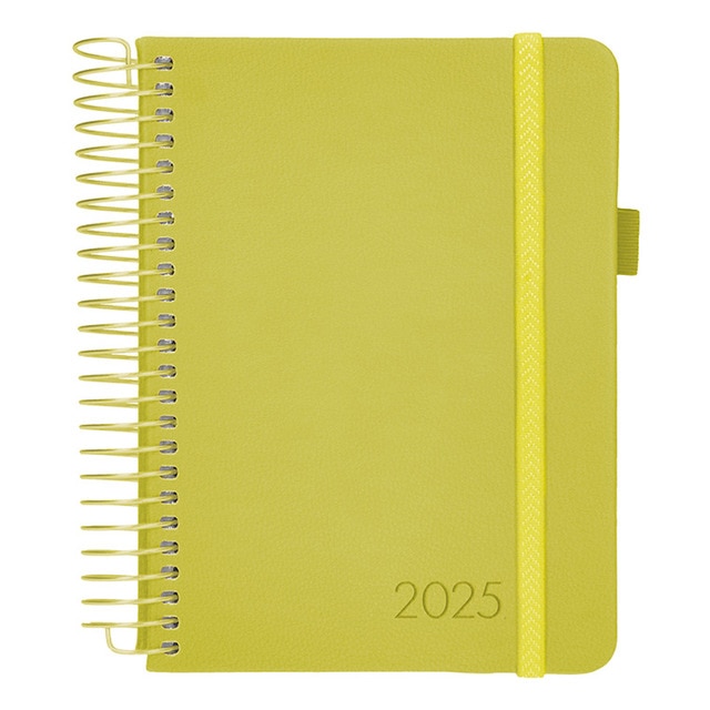 Imagen 0 de Agenda 2025 DIN A5 día página espiral Neon Liderpapel amarillo