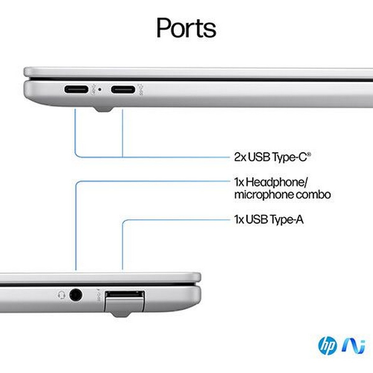Computador Portátil HP 14" OmniBook X 14-fe1000np, Snapdragon X Plus X1P-42-100, RAM 16GB, 1TB SSD, Windows 11 Home 4