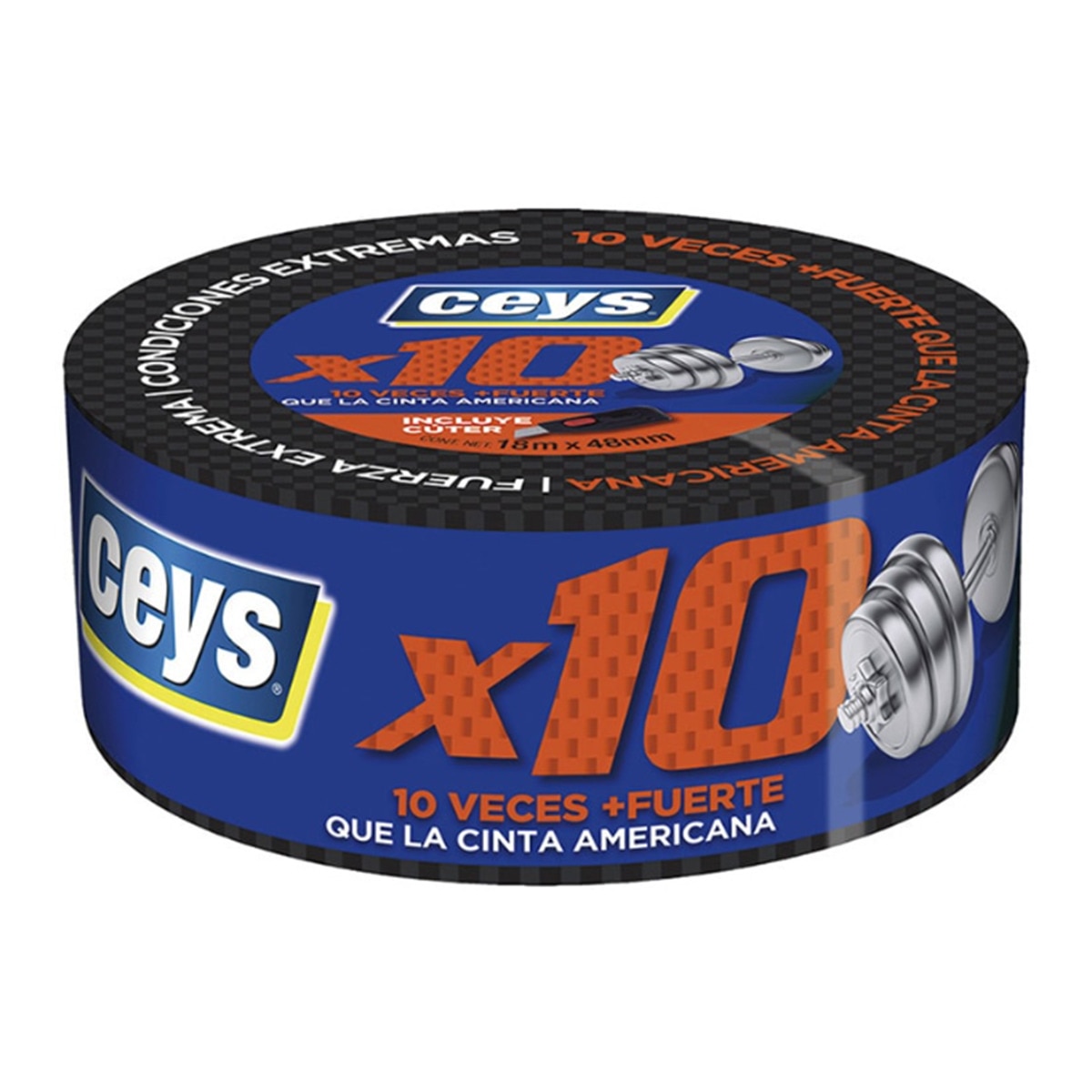 Cinta Reparadora Fuerza Extrema X10 18 m Negro-1