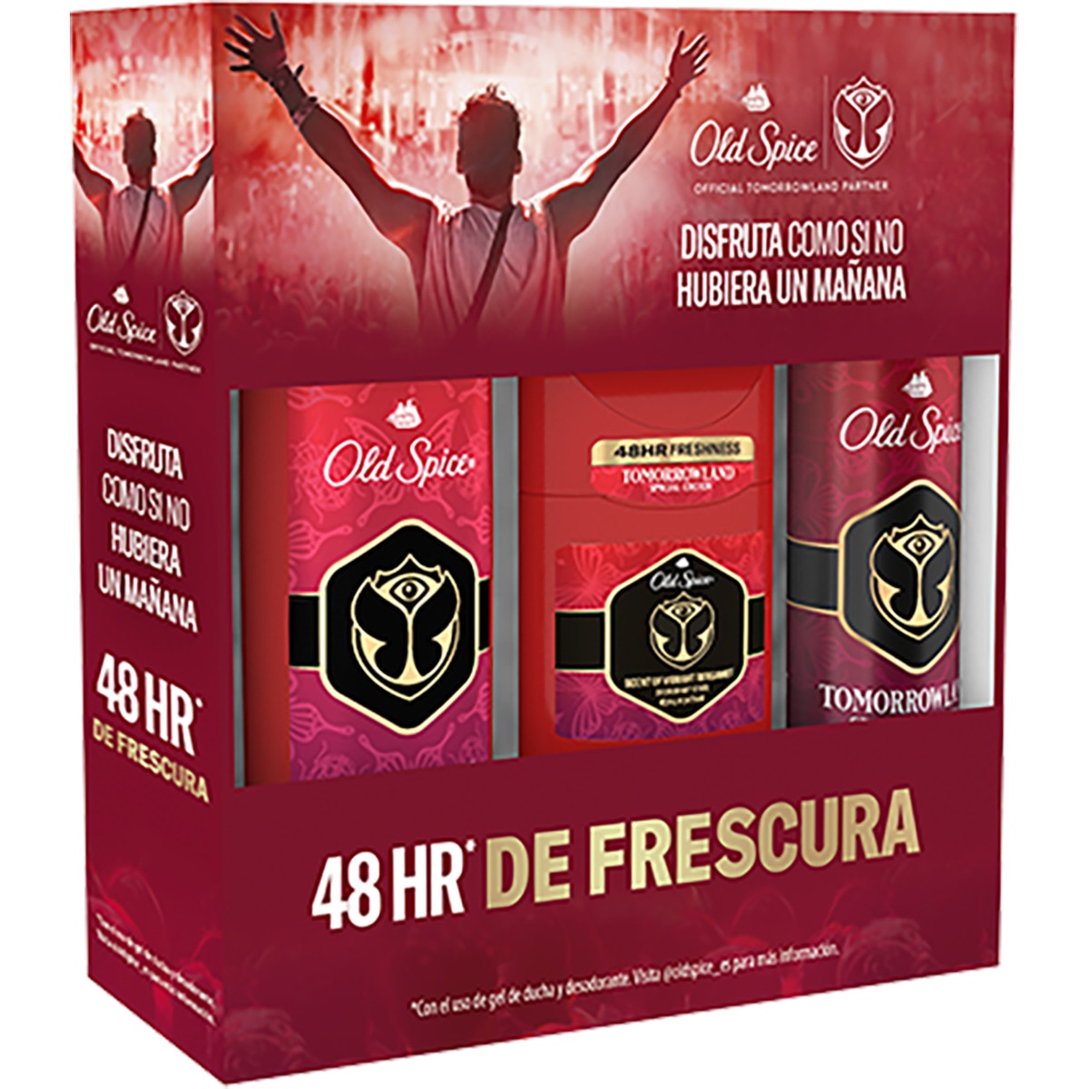 Tomorrowland estuche con gel de ducha frasco 250 ml + desodorante stick 50 ml