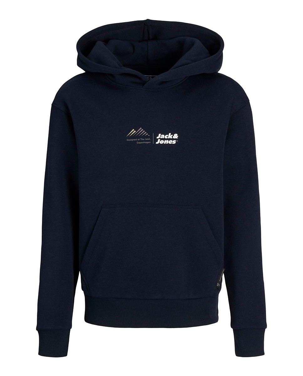 Sweatshirt com Meio Fecho de Correr Azul-marinho-7