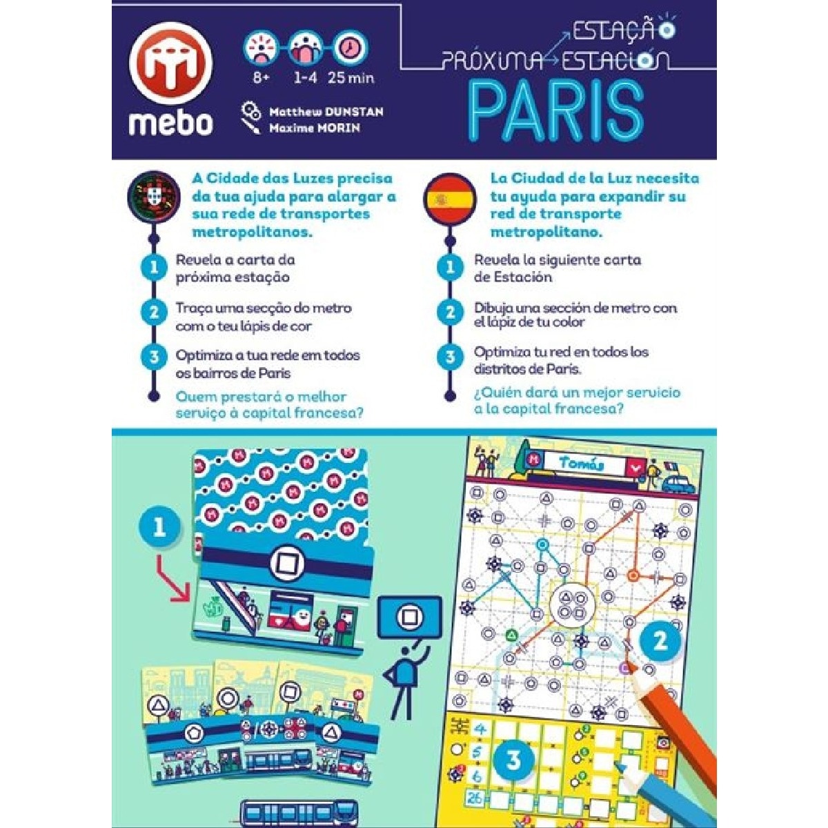 Jogo de Tabuleiro Próxima Estação: Paris 2