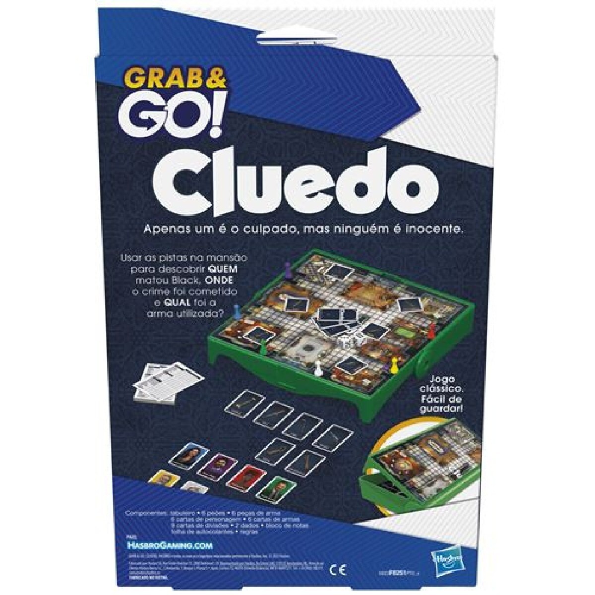 Jogo de Tabuleiro Cluedo Grab & Go! 2
