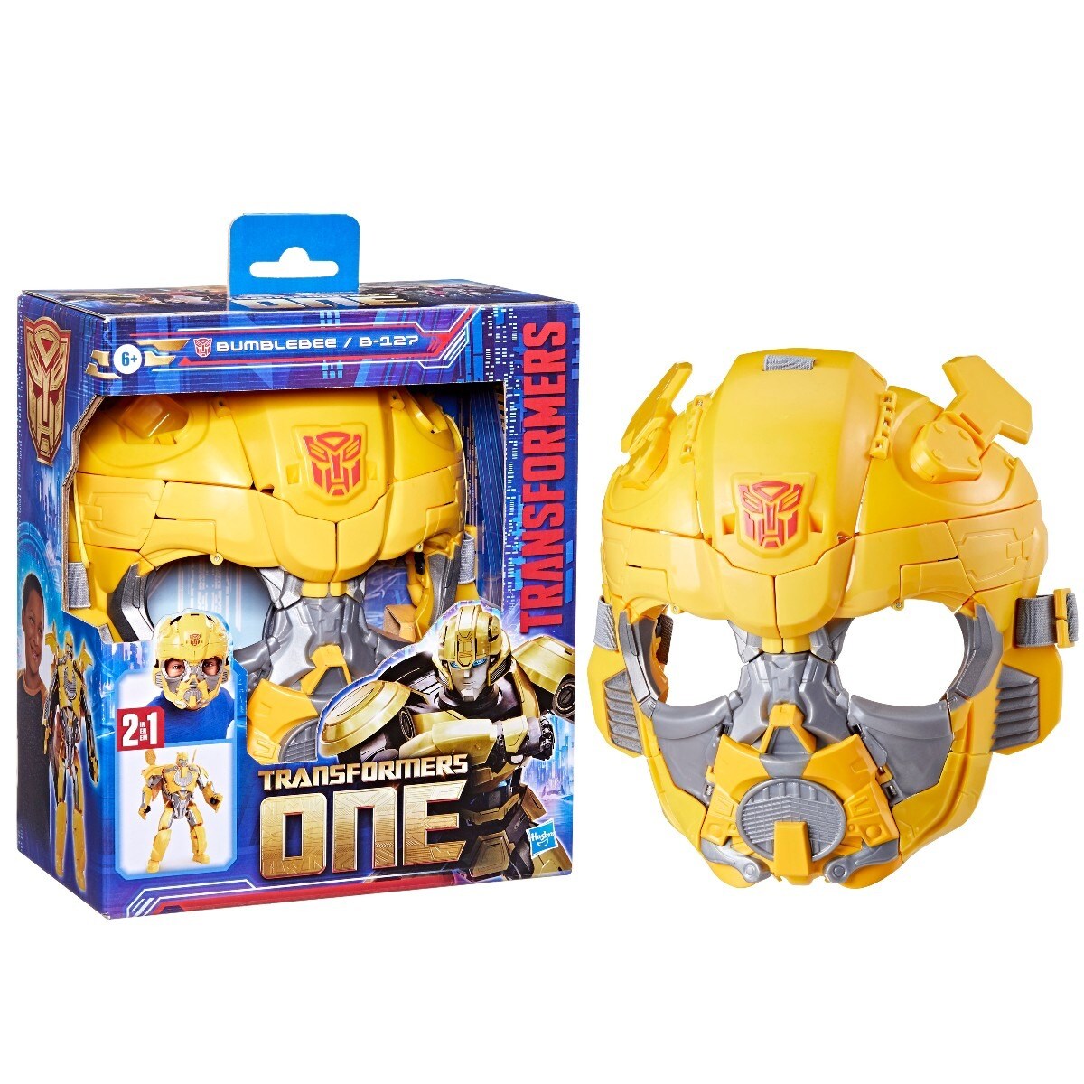 TRANSFORMERS ONE 2 EM 1 BUMBLEBEE B-127 MÁSCARA E FIGURA 1