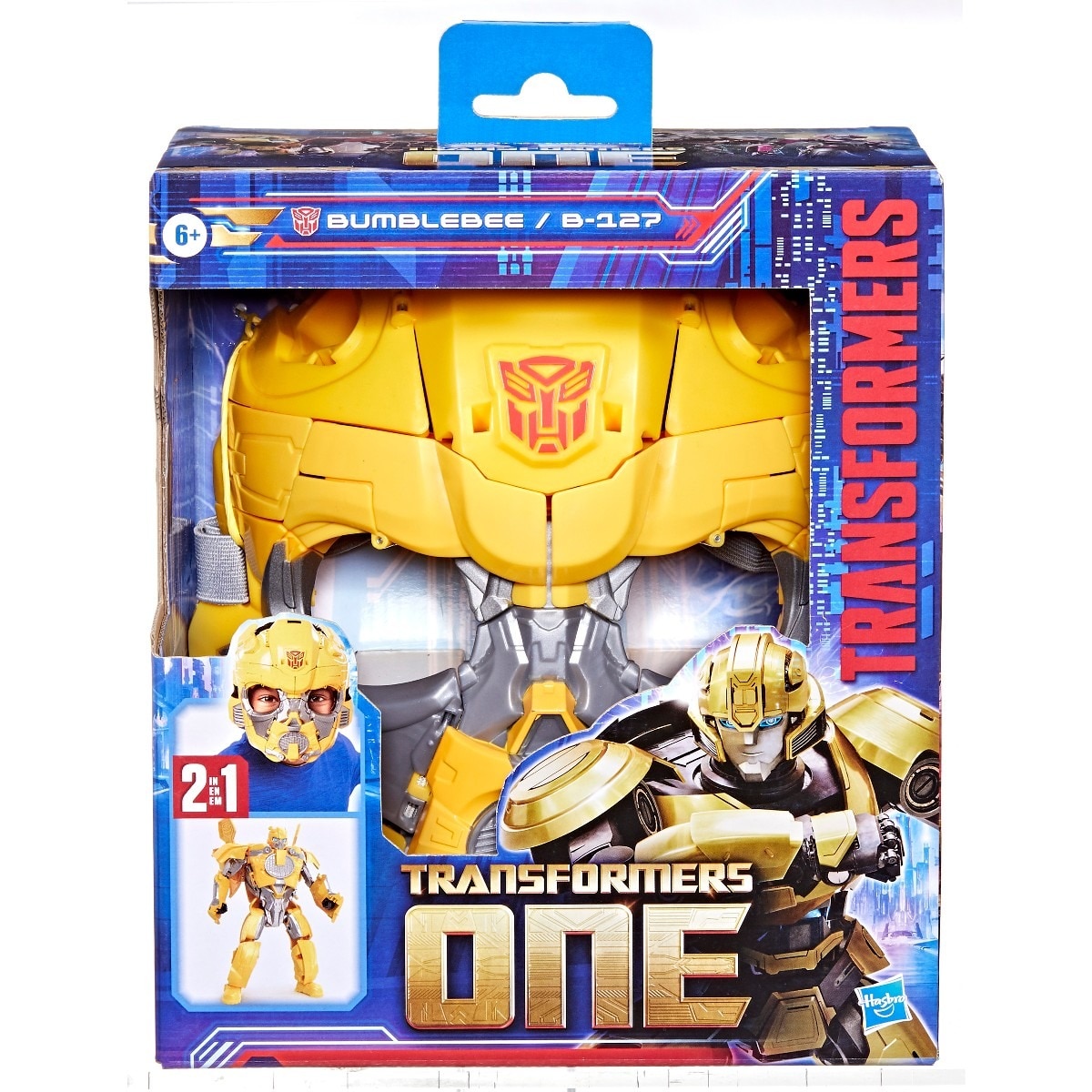 TRANSFORMERS ONE 2 EM 1 BUMBLEBEE B-127 MÁSCARA E FIGURA 3