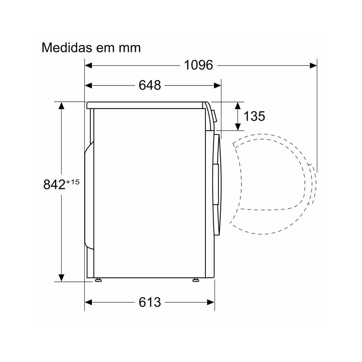 Máquina de Secar Roupa Bosch Serie 4 WTR83200ES Bomba de Calor de 8 Kg - Branco Branco-10