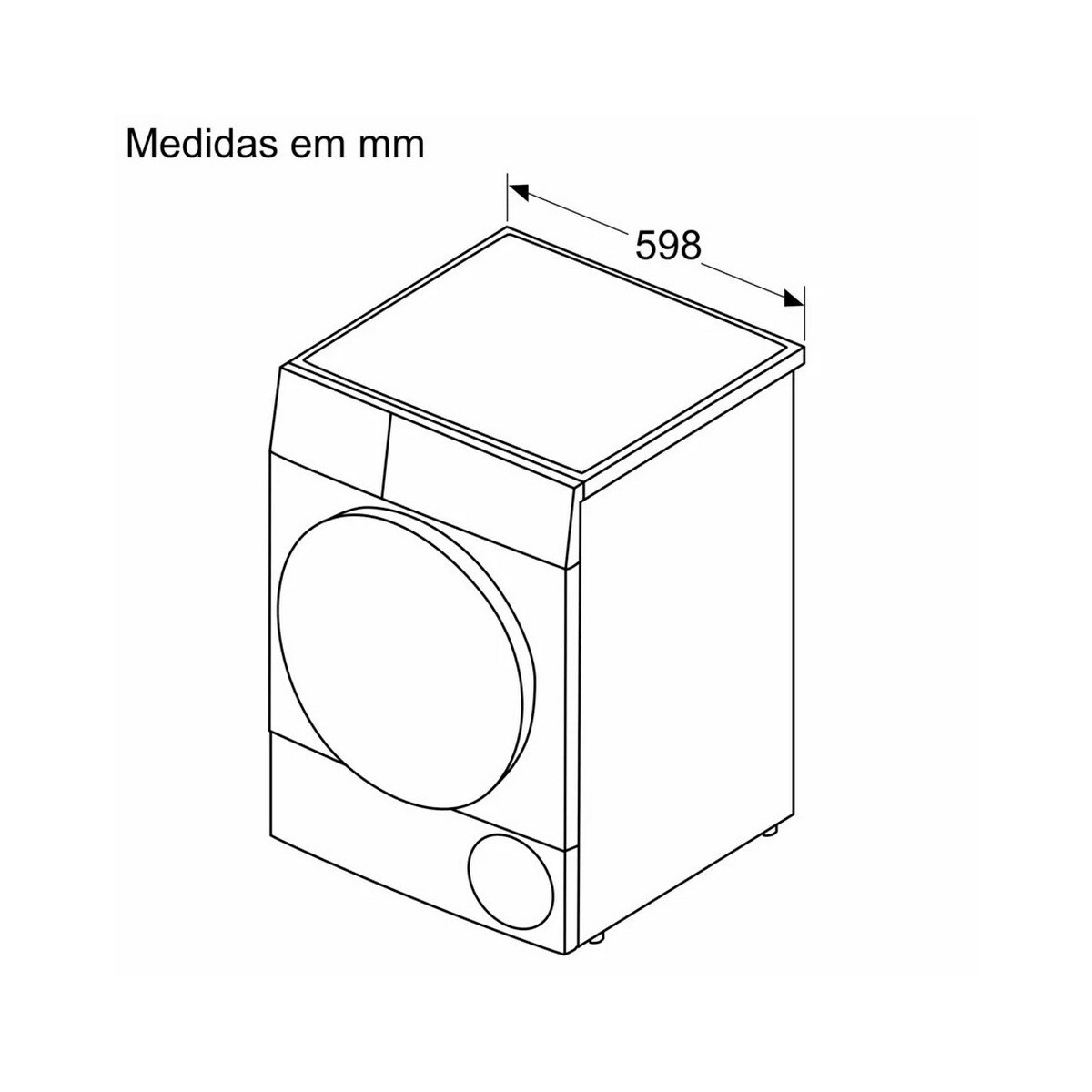 Máquina de Secar Roupa Bosch Serie 4 WTR83200ES Bomba de Calor de 8 Kg - Branco Branco-9