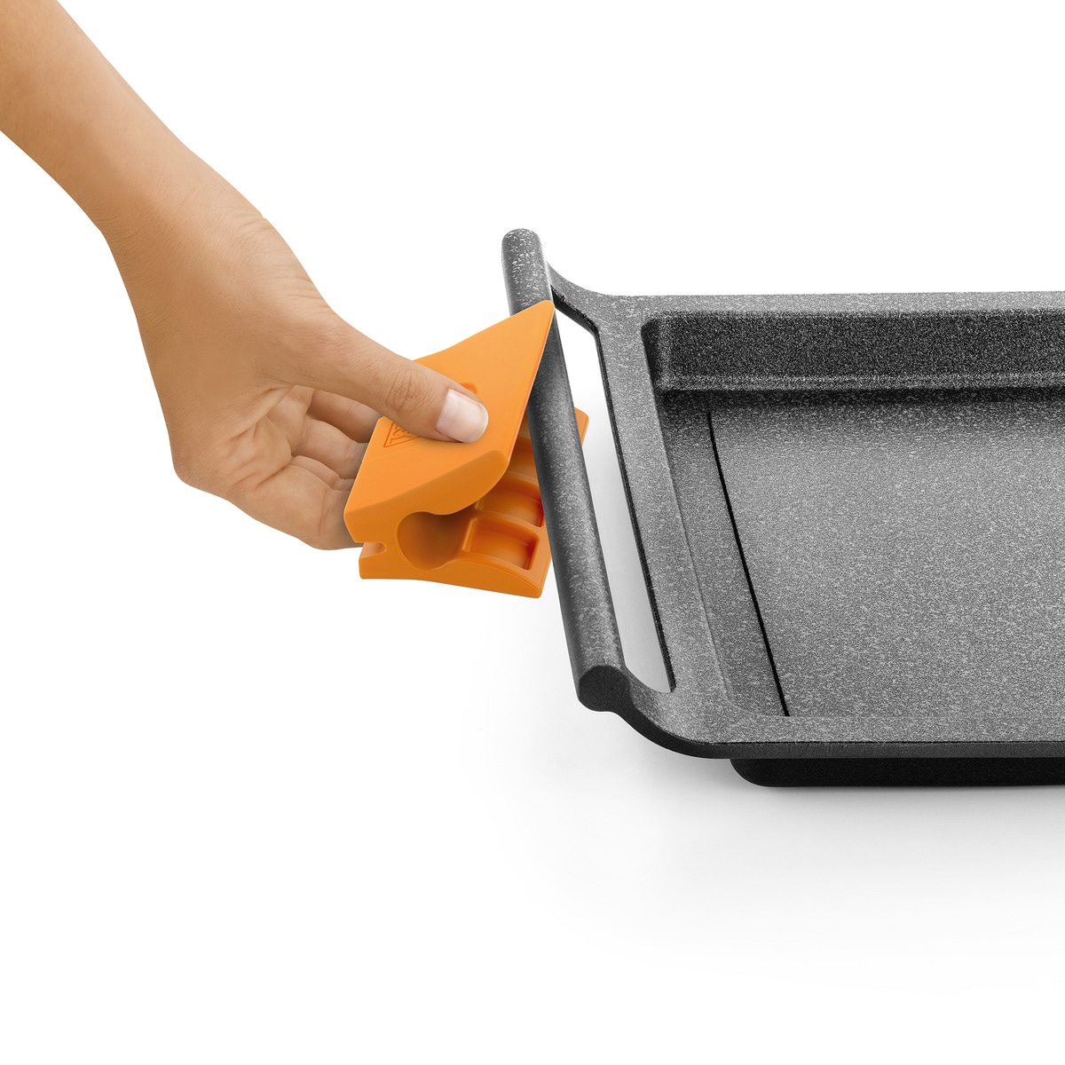 Set de 2 asas para plancha de asar Efficient Pro Bra Naranja-2