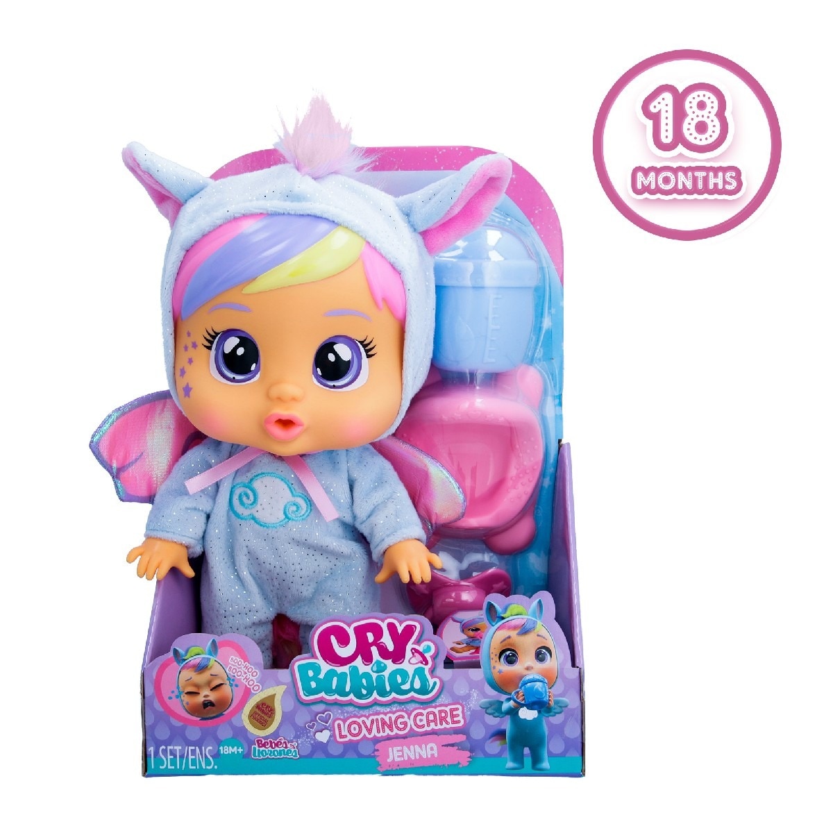 Boneca Loving Care Fantasy Jenna Bebés Llorones 2