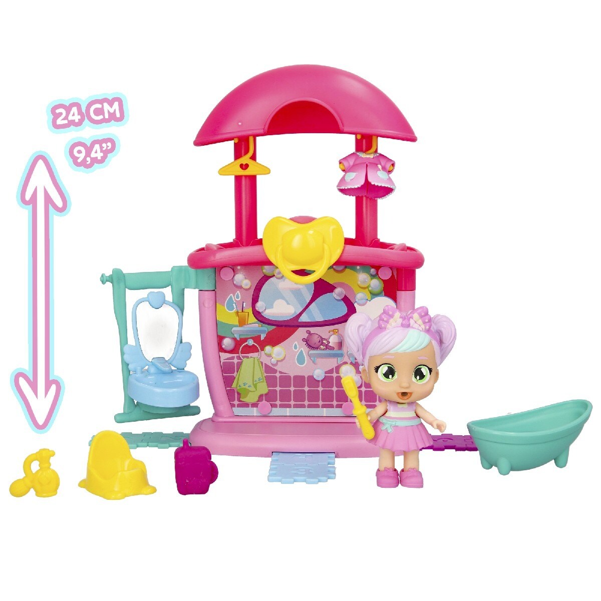 Boneca Bebé com Playset Bella's Bathroom Playtime 6