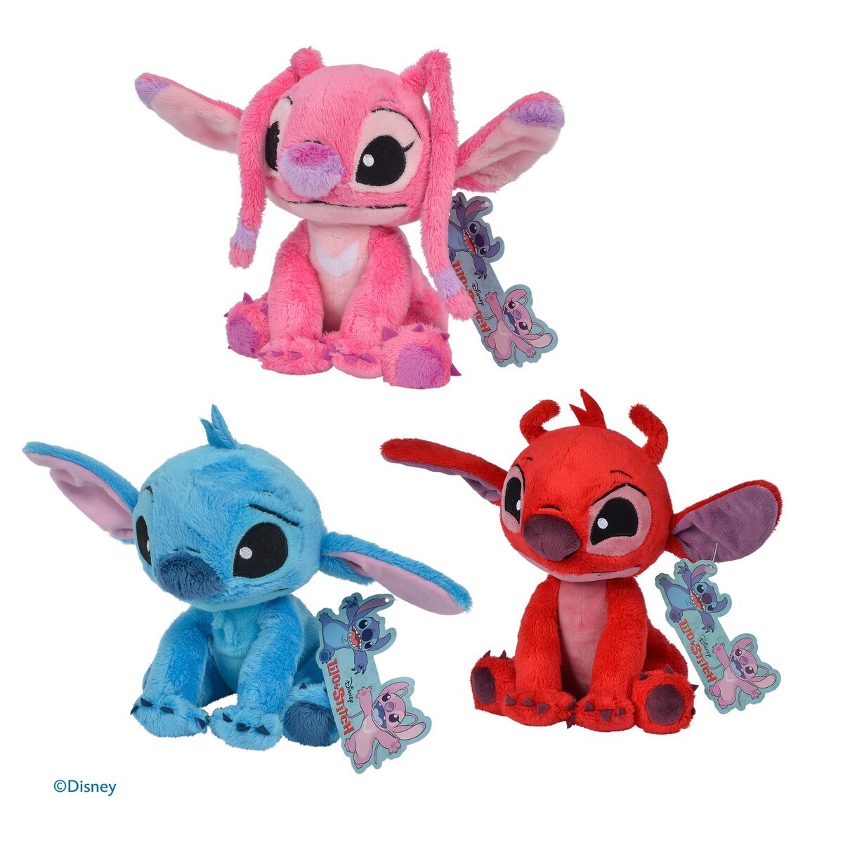 Peluche Stitch, Angel, Leroy 20 Cm En Display 1