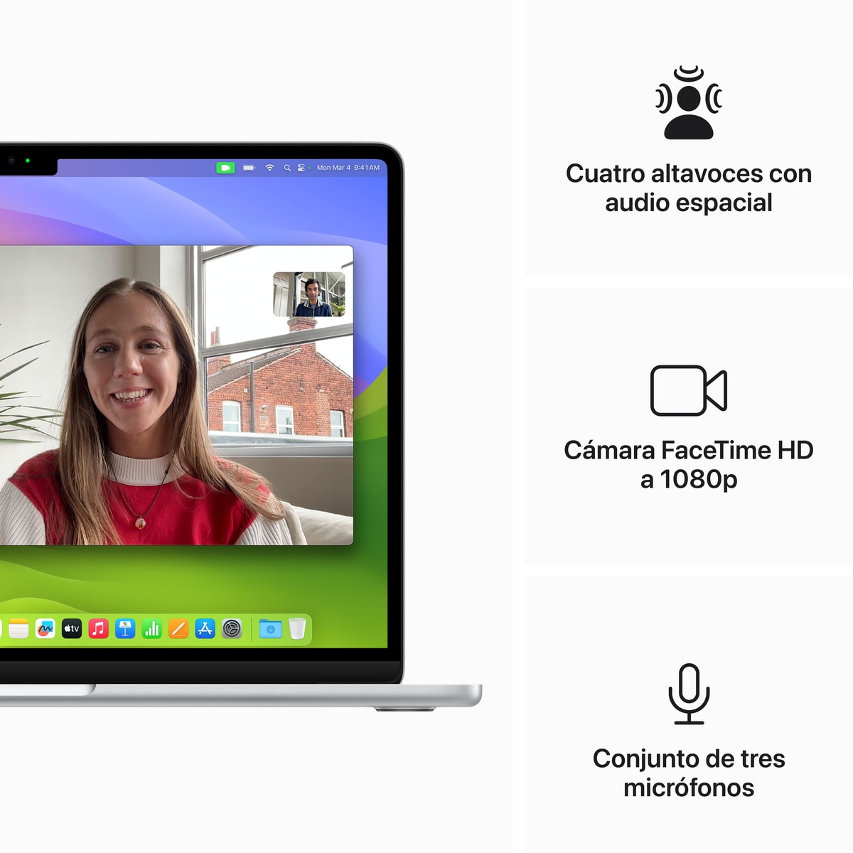 Apple MacBook Air 13 (2024) M3, 24GB, 512GB SSD, 13,6", MacOS Plata-6
