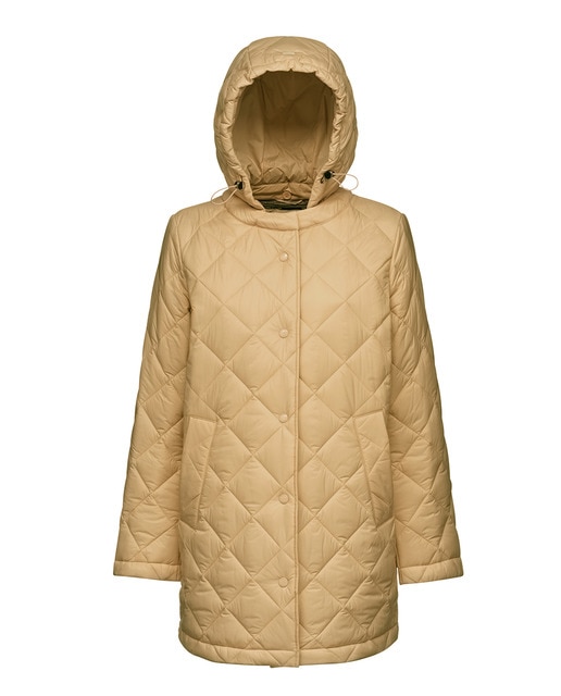 Imagen 0 de Chaqueta cortaviento acolchada de mujer con capucha desmontable