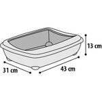 arenero para gatos Nesta Classic Talla S 31x43x13cm 1 unidad