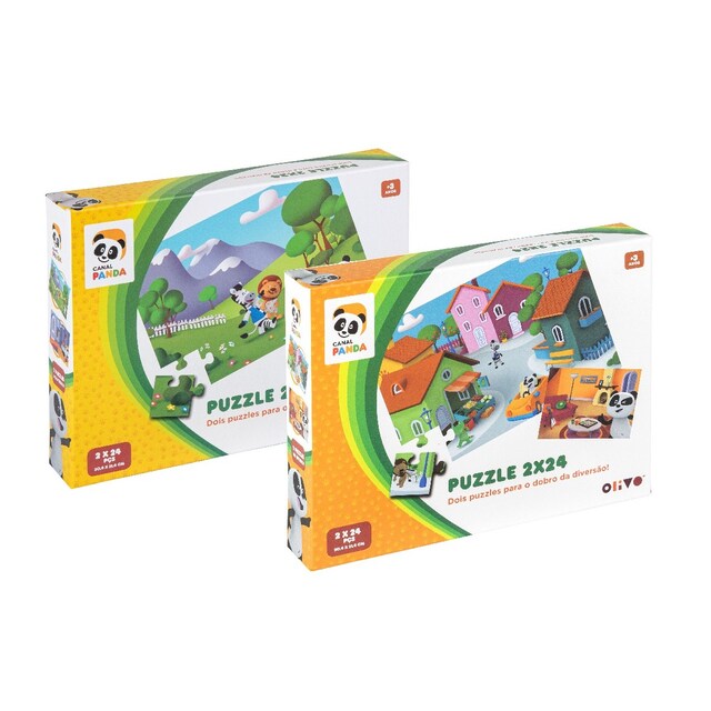 Imagem 0 de Panda - Puzzles 2X24 Pcs