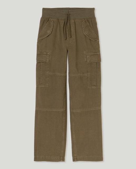 Imagen 0 de Pantalones cargo de niño de algodón en kaki