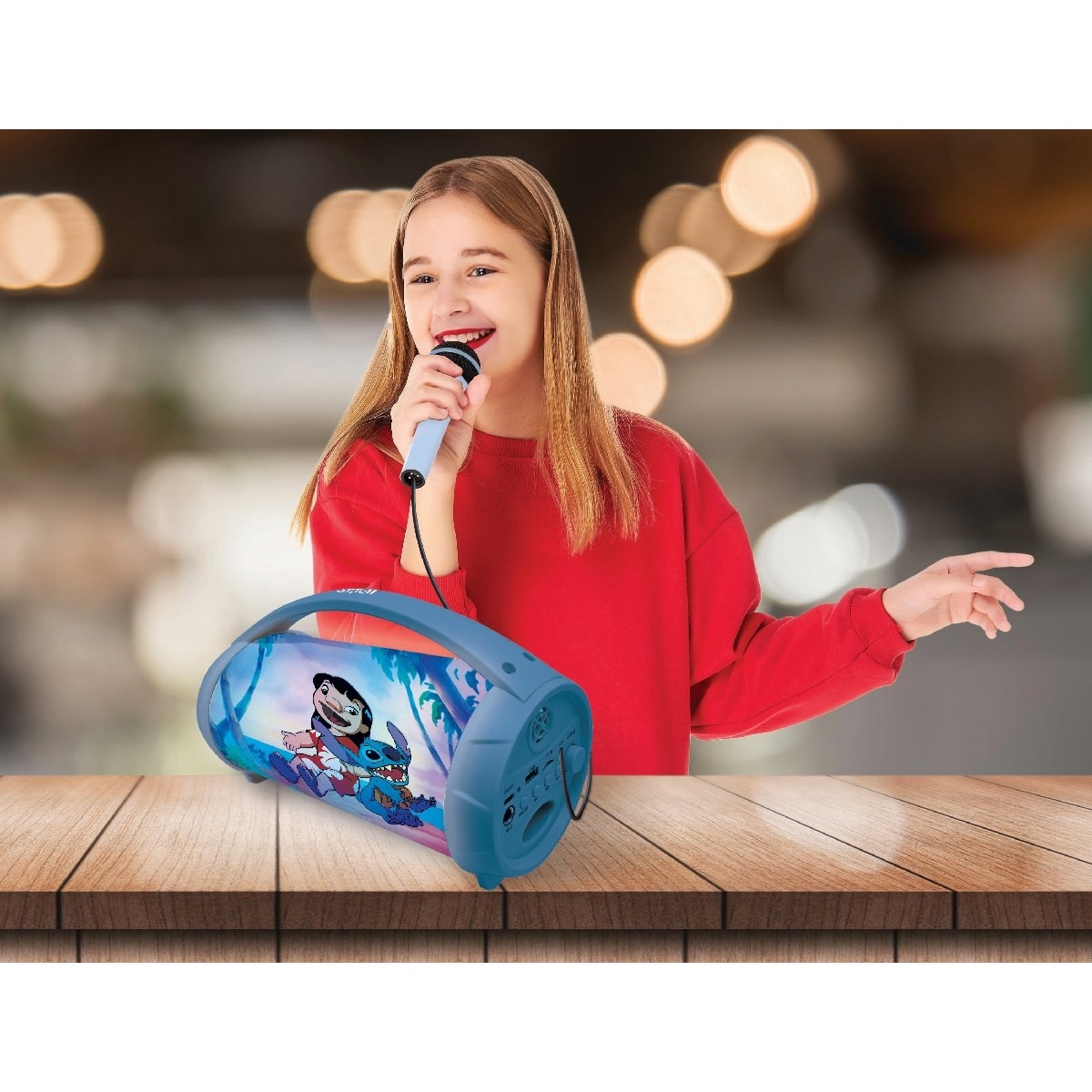 Altifalante luminoso Stitch Bluetooth® com microfone 4