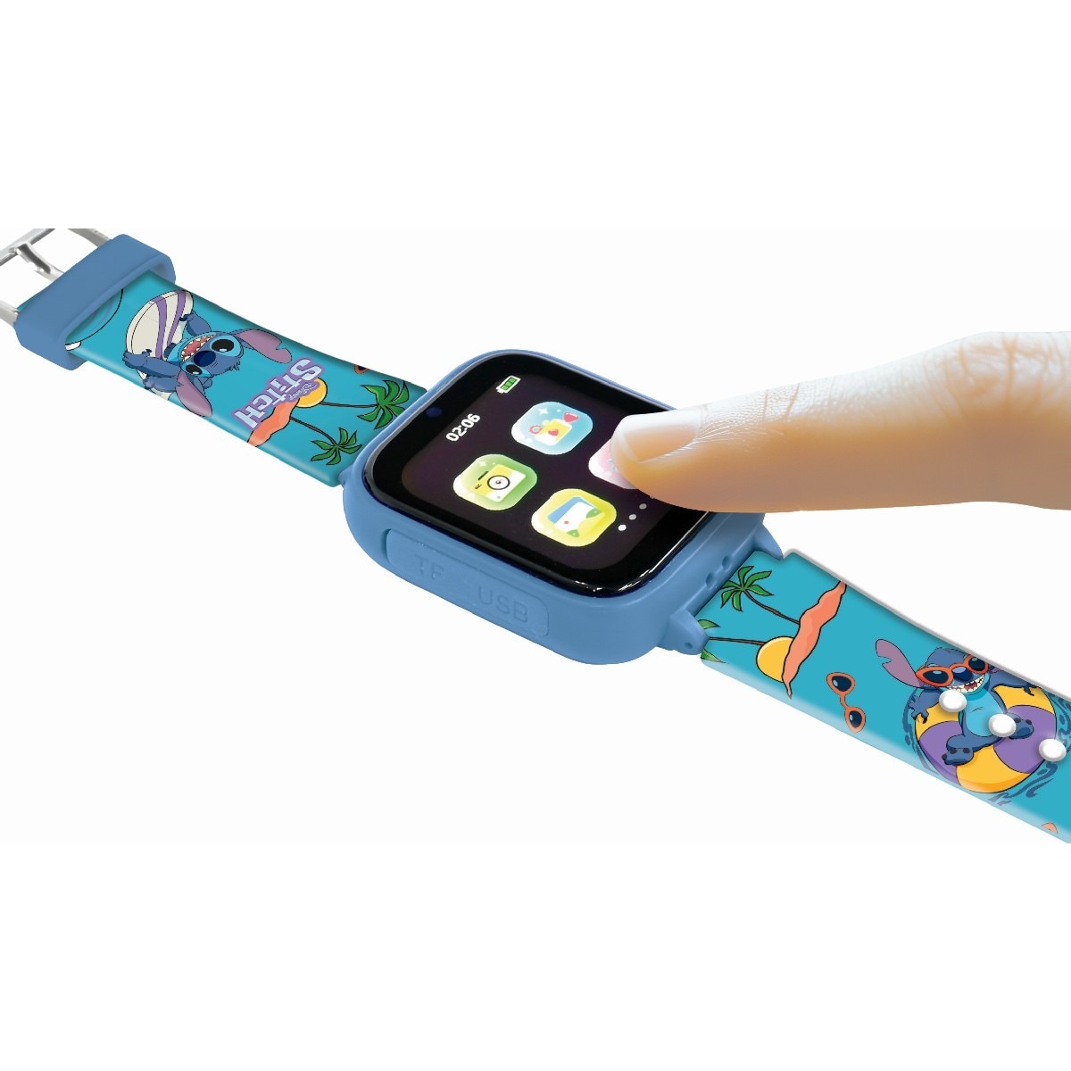 Relógio digital Stitch Camera com cartão de memória de 8G 6