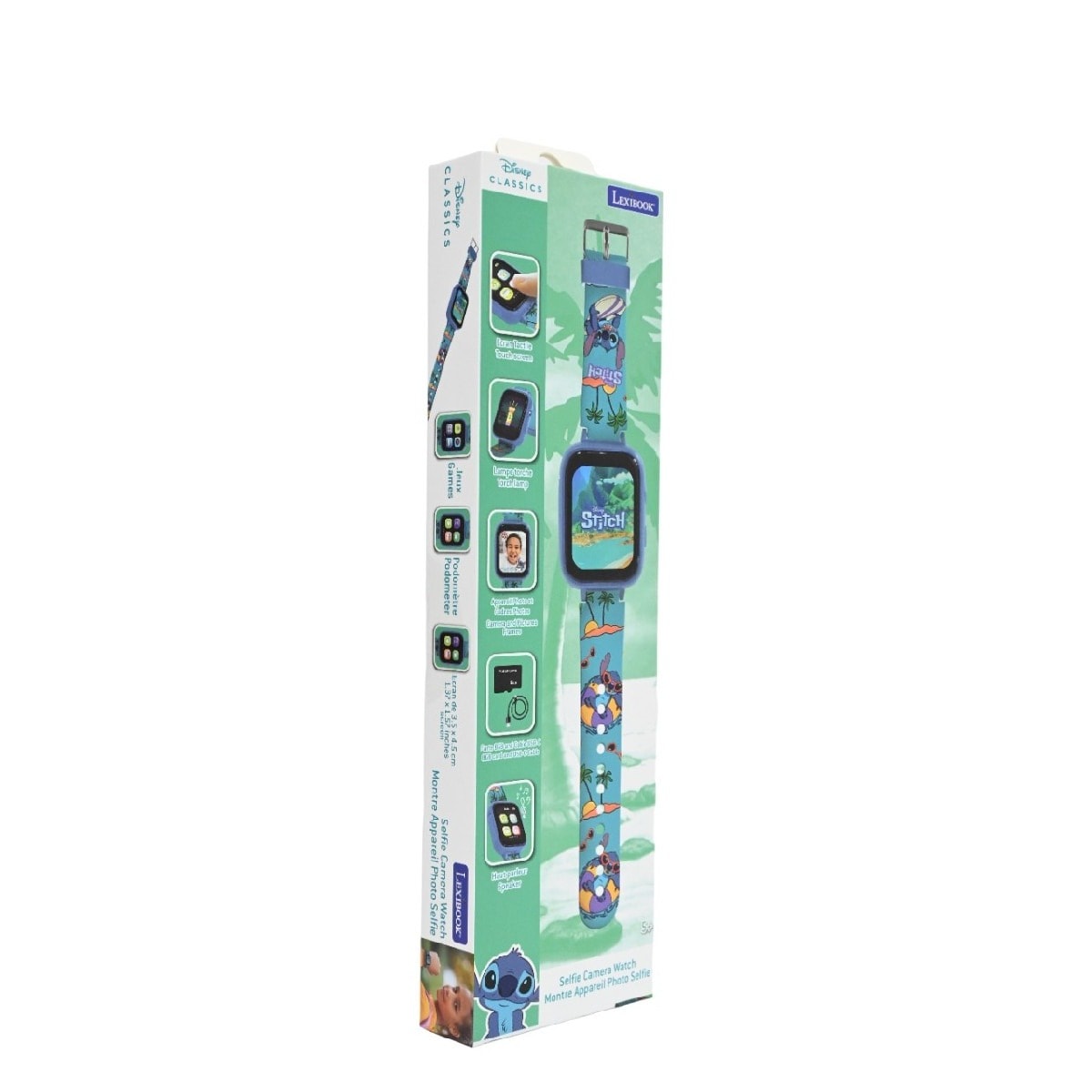 Relógio digital Stitch Camera com cartão de memória de 8G 4