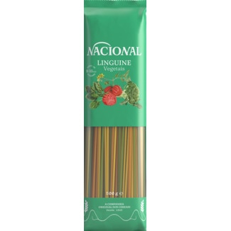 Massa Linguine com Vegetais embalagem 500 g - Nacional