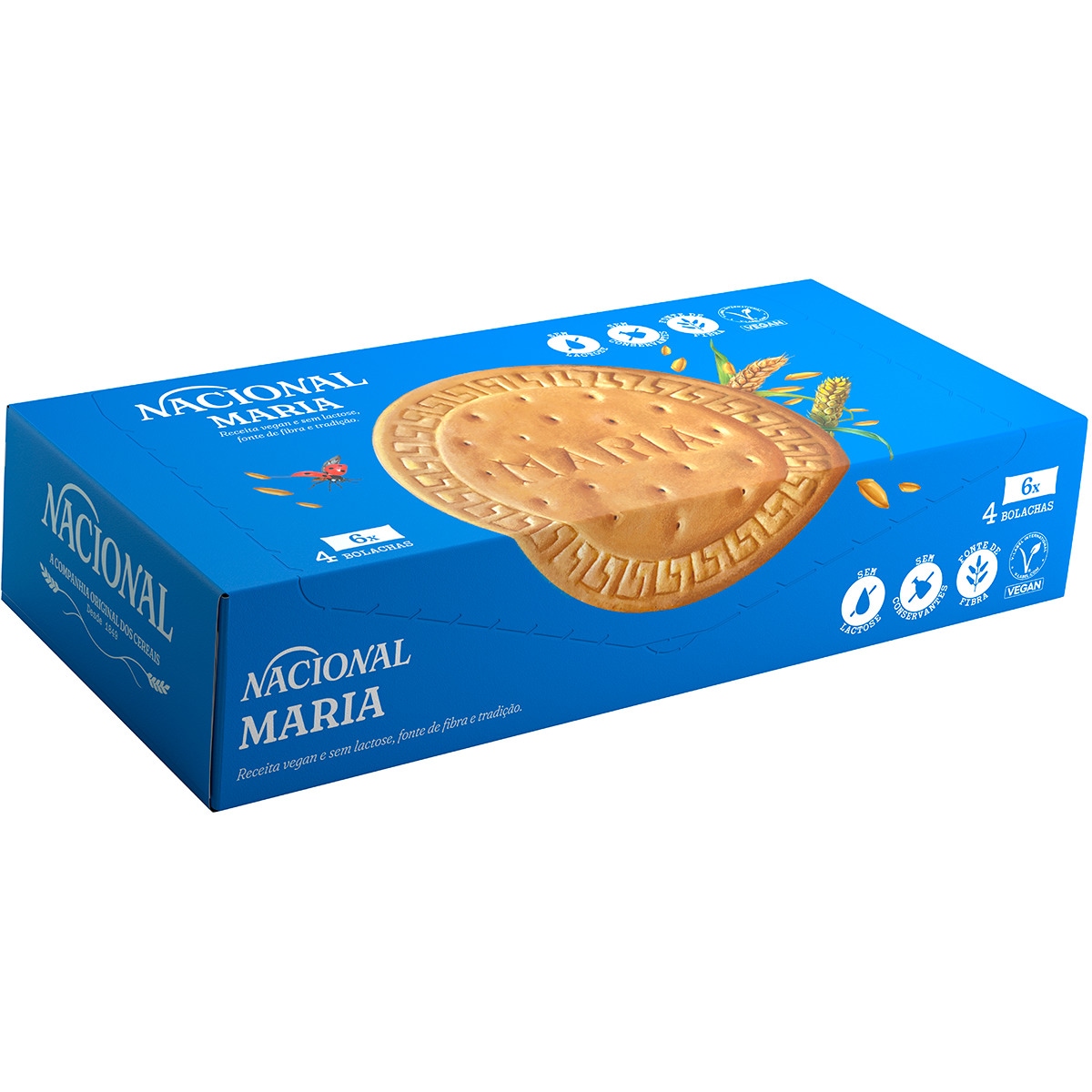 Bolachas Maria 6 unidades embalagem 120 g