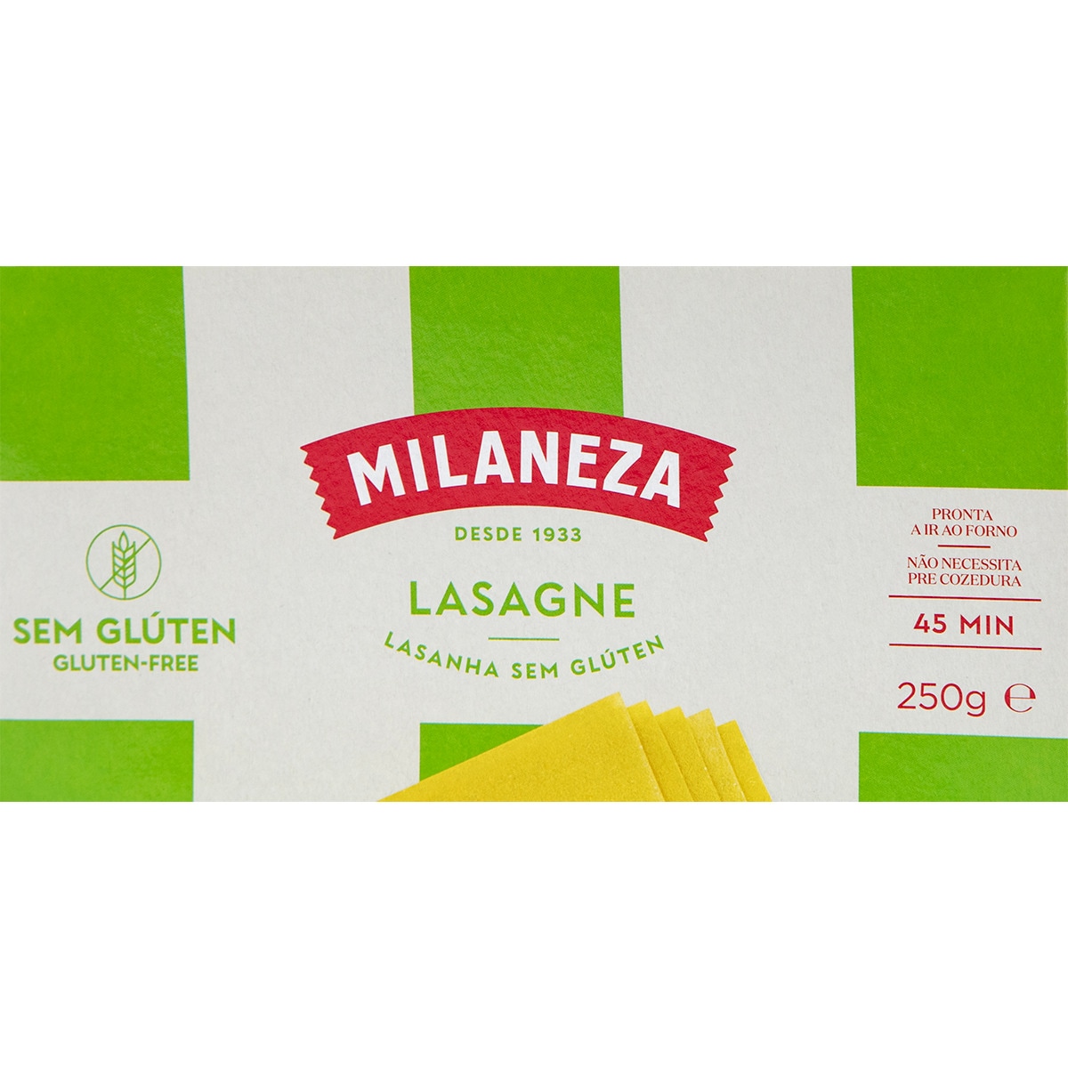 Lasanha sem Glúten embalagem 250 g