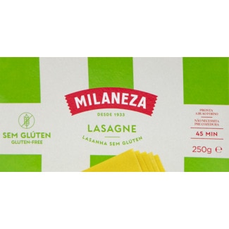 Lasanha sem Glúten embalagem 250 g - Milaneza