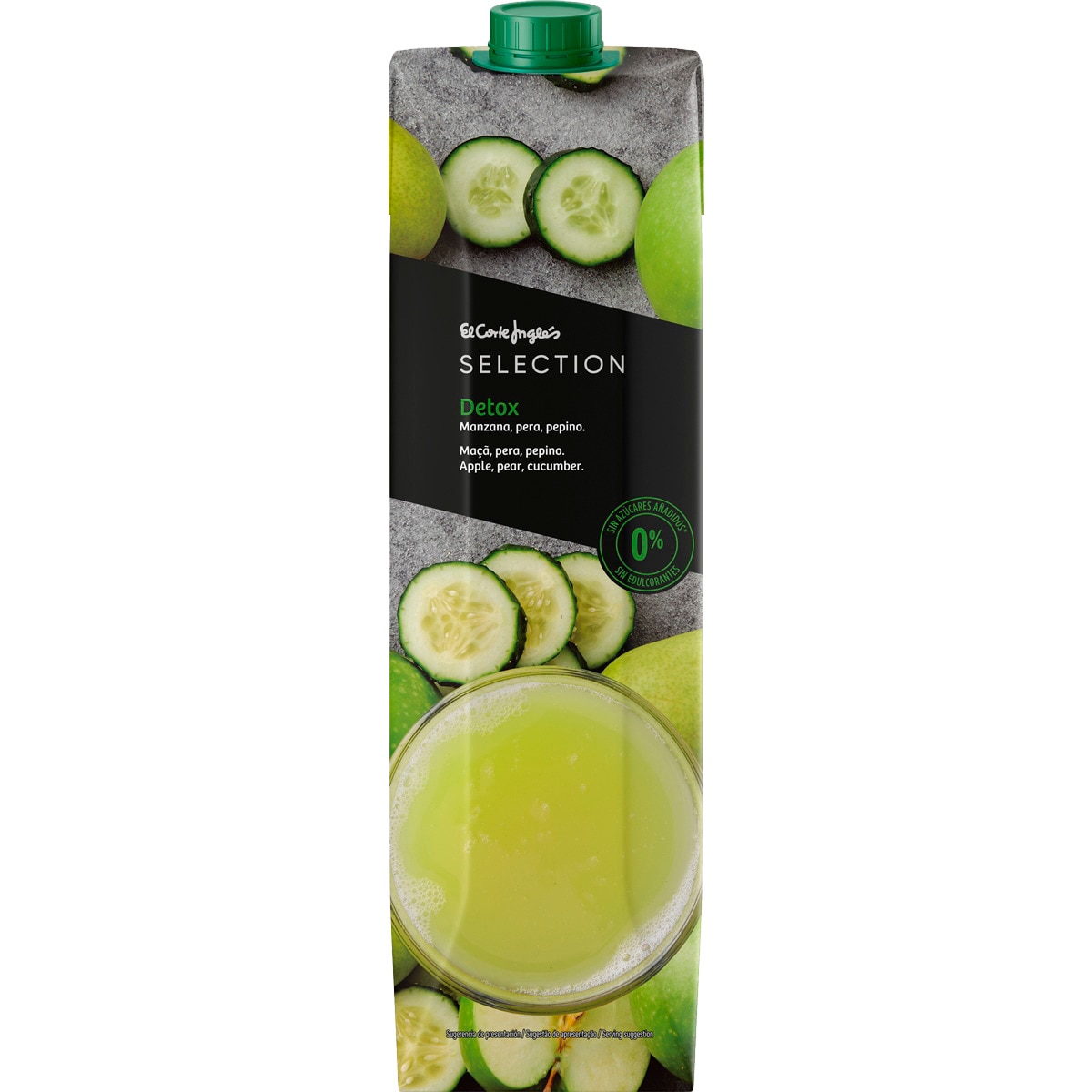 Sumo Detox Maçã, Pera e Pepino embalagem 1 L
