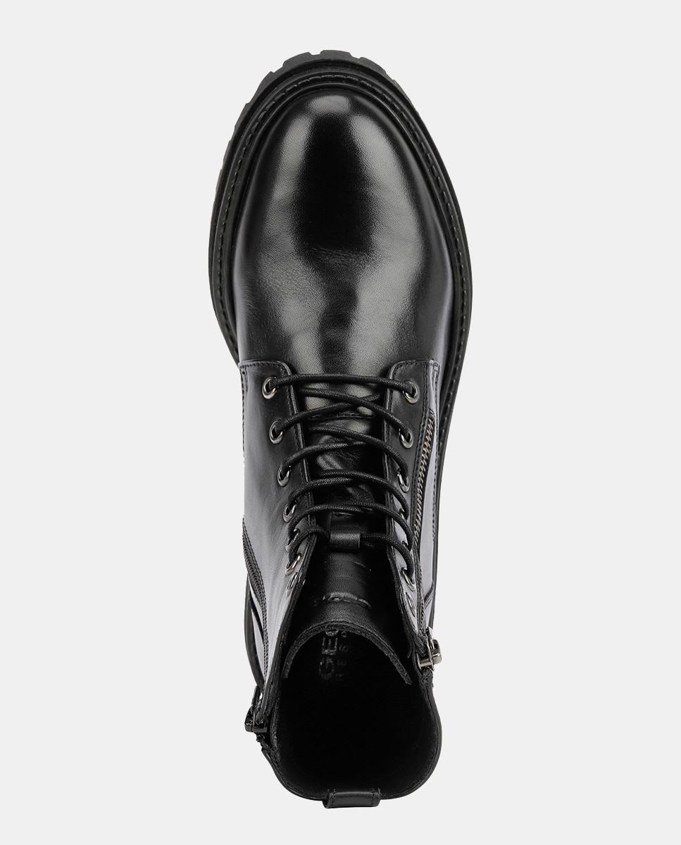 Botins Informais de Inspiração Biker Preto-6