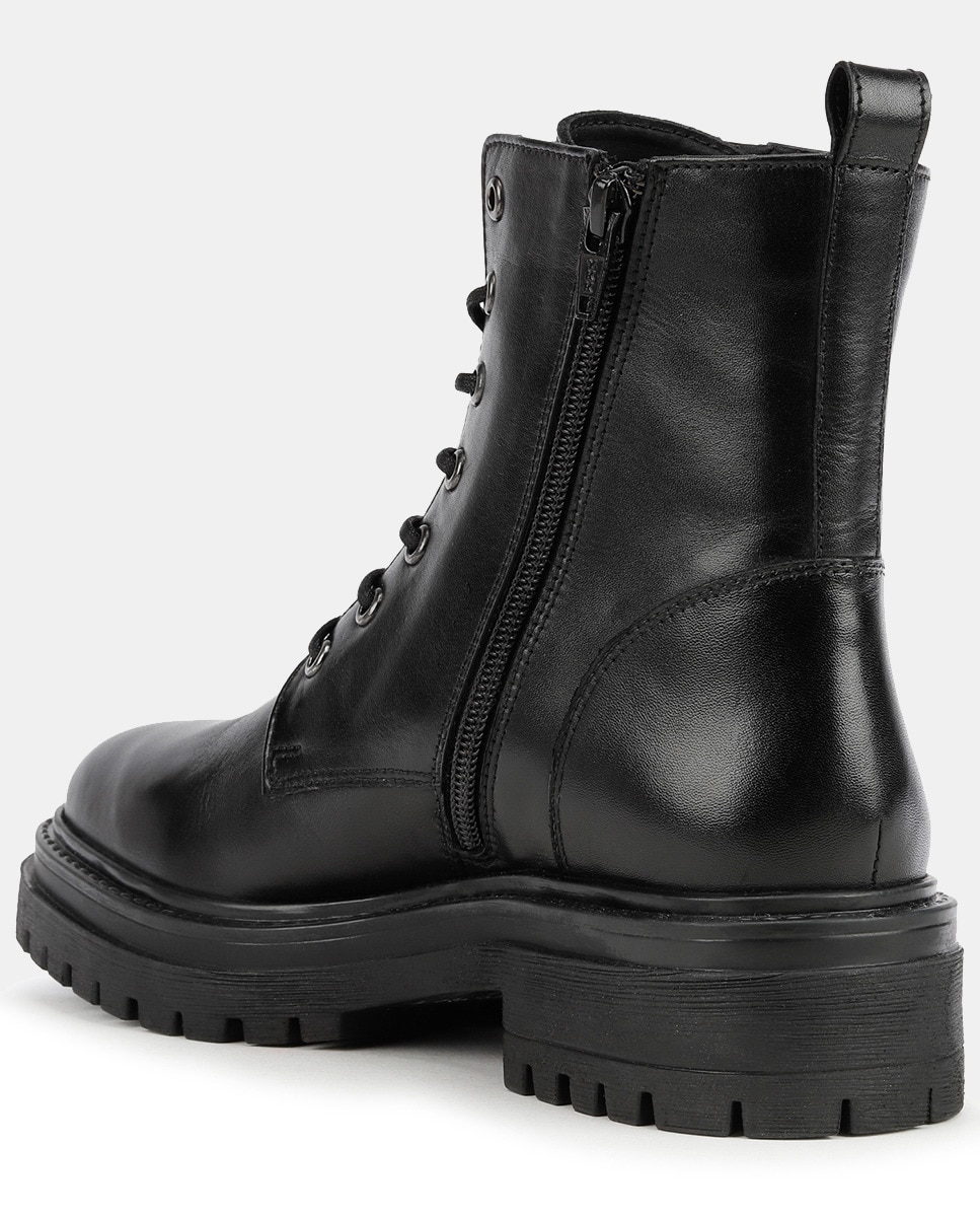 Botins Informais de Inspiração Biker Preto-5
