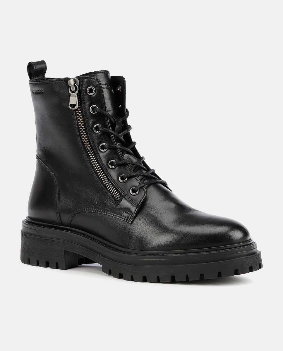 Botins Informais de Inspiração Biker Preto-2
