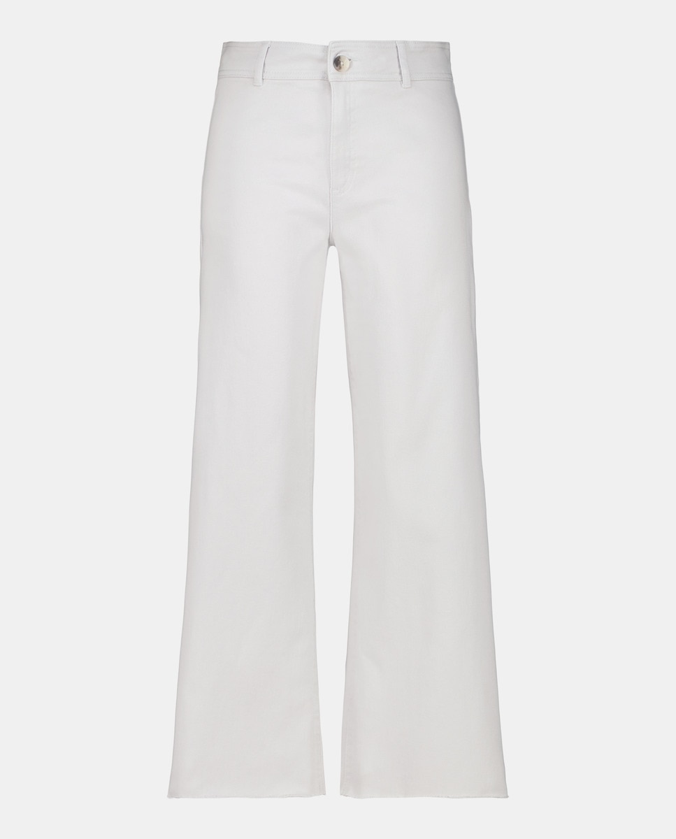 Pantalón de sarga mujer Gris-4