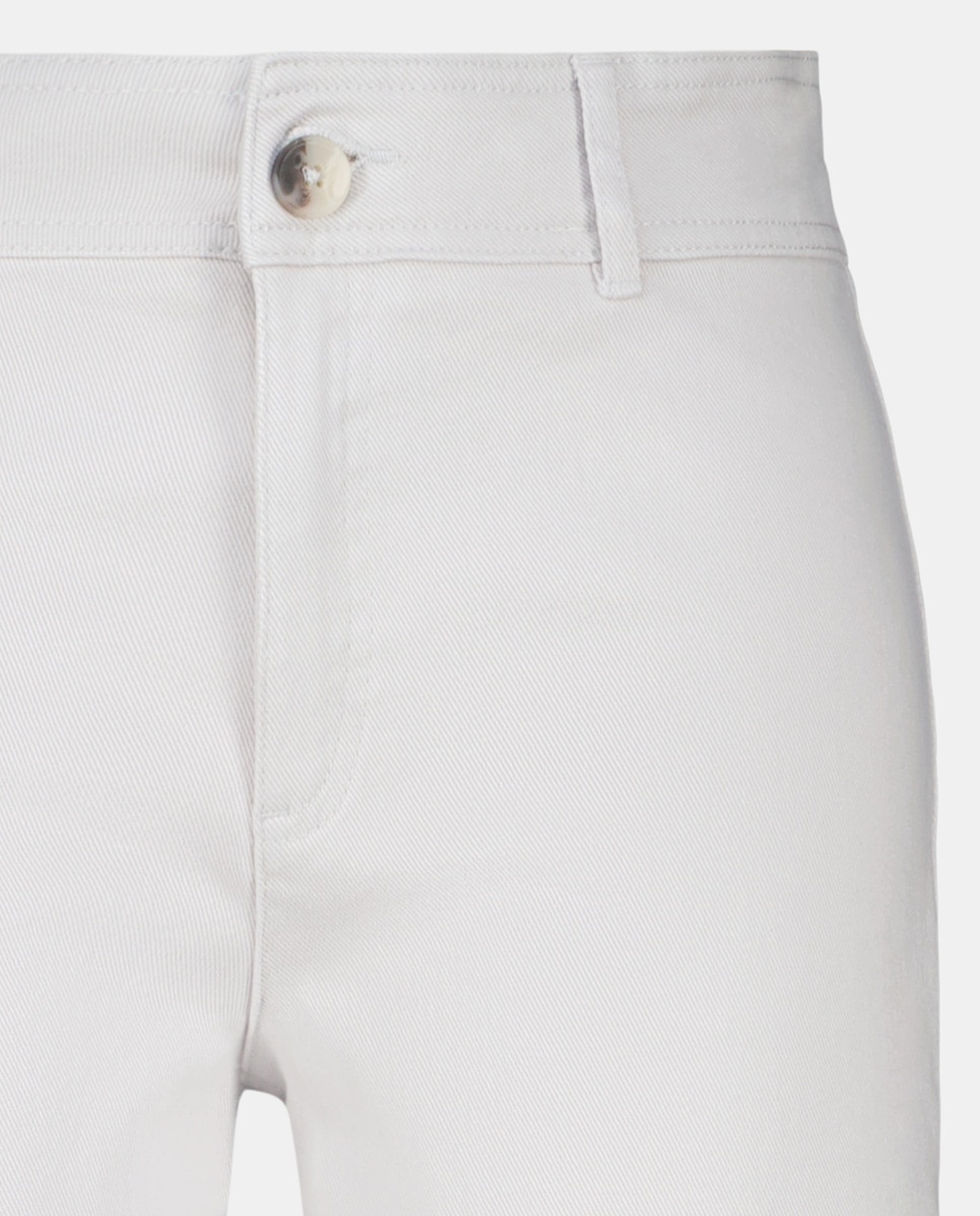 Pantalón de sarga mujer Gris-5