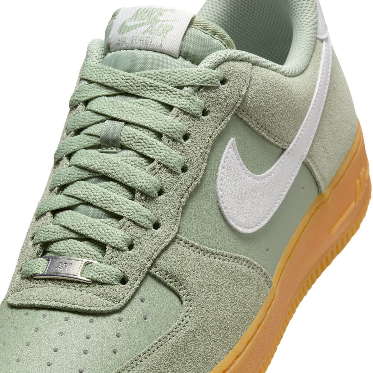 army green high top air force ones