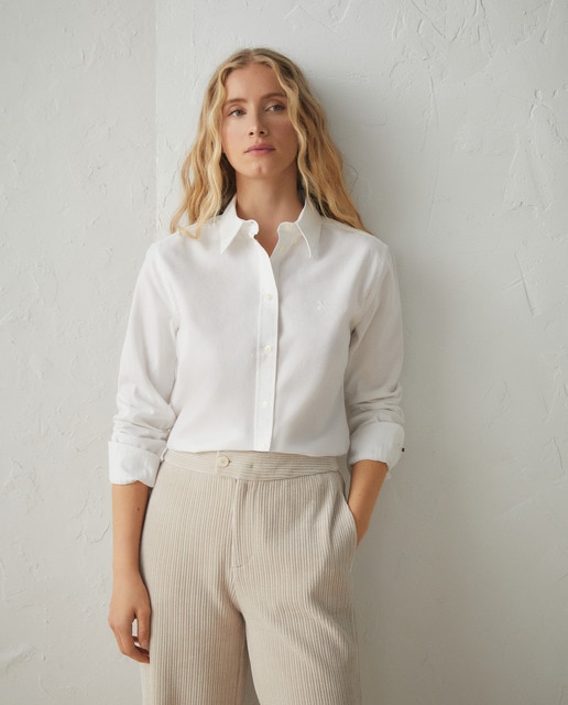 Imagen 0 de Camisa oxford de mujer manga larga