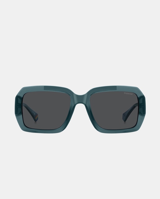 Imagen 0 de Gafas de sol unisex rectangulares en inyectado con lente polarizada en negro