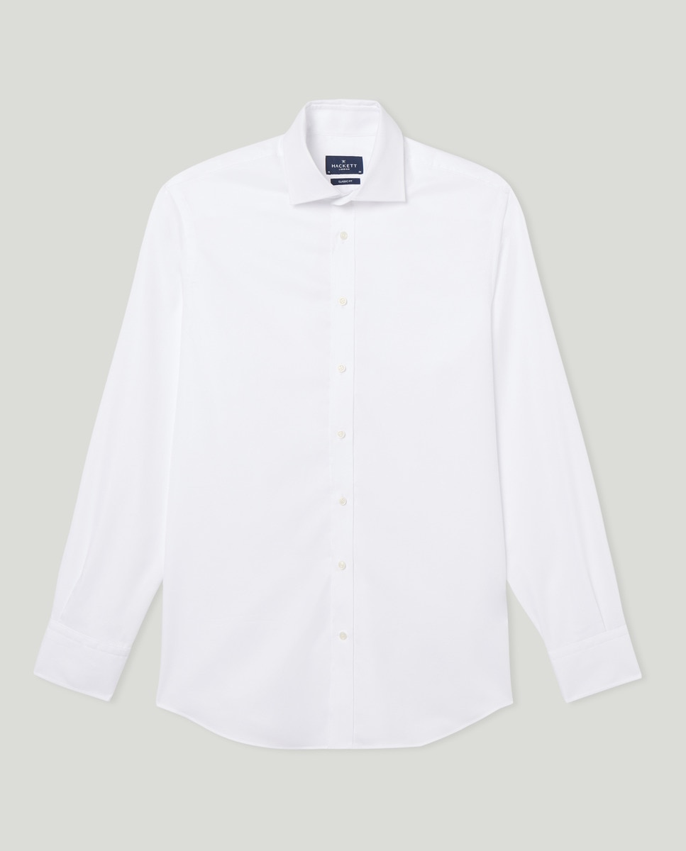 Camisa Clássica às Riscas Azul-4