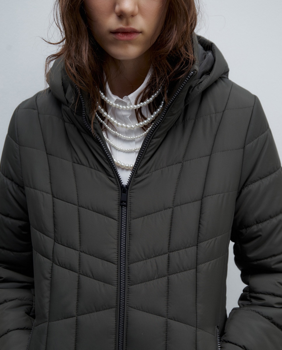 Chaquetas Abrigo Plumas Mujer Sfera Abrigo Largo Abrigos Color