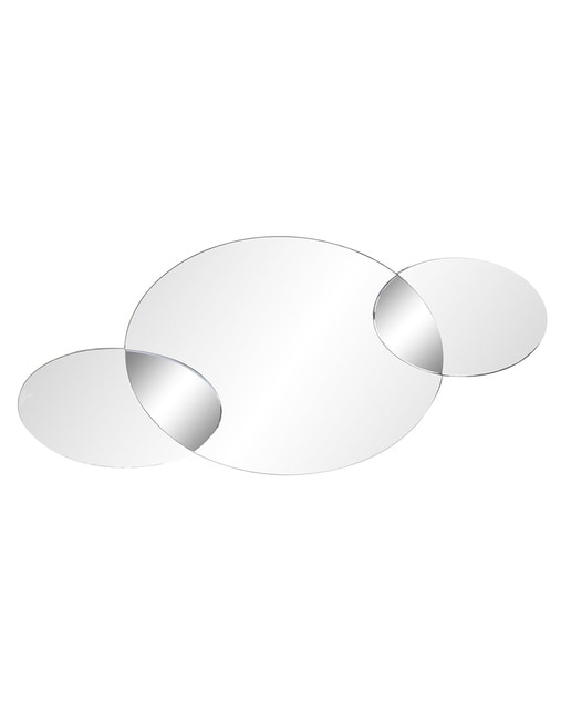 Imagen 0 de Espejo cristal y madera círculos