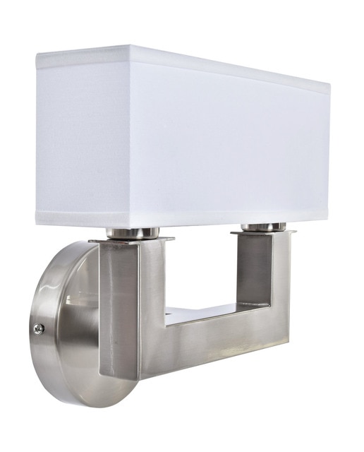 Imagen 0 de Lámpara aplique metal poliéster plateado