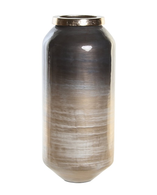 Imagen 0 de Jarron cristal aluminio 17x17x38