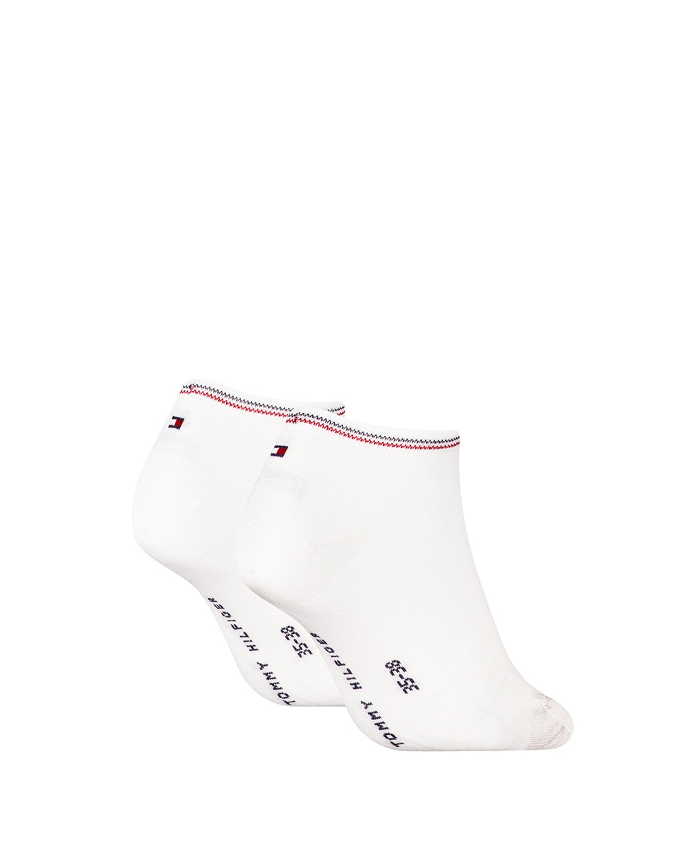 Pack de 2 Pares de Meias pelo Tornozelo Branco-4