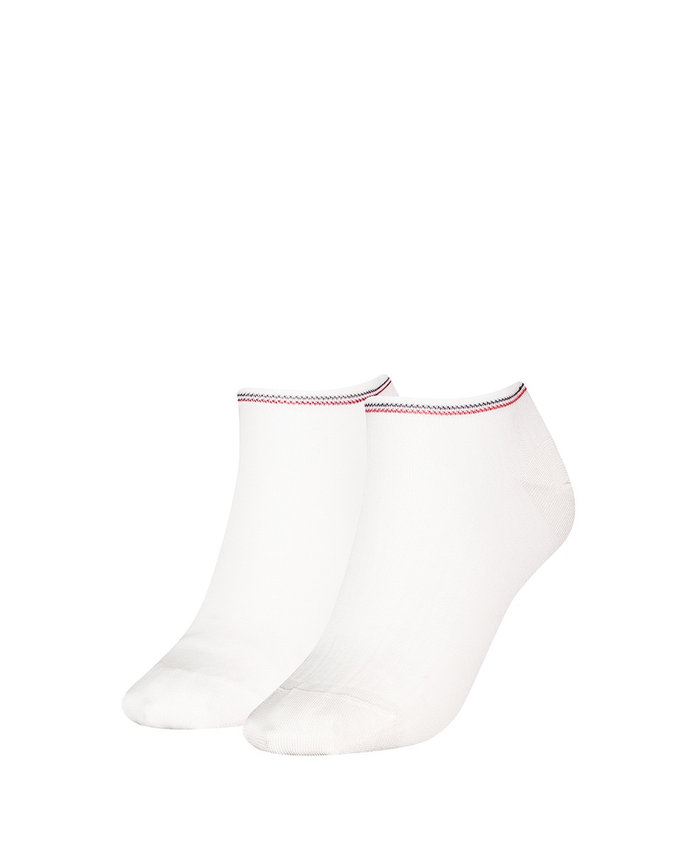 Pack de 2 Pares de Meias pelo Tornozelo Branco-3