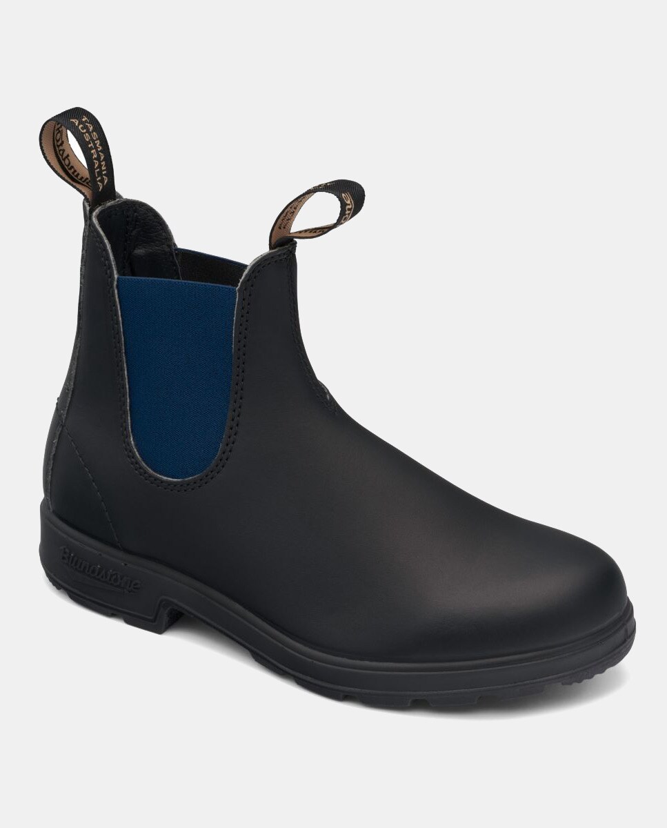 Botas Chelsea em Pele Preto-6