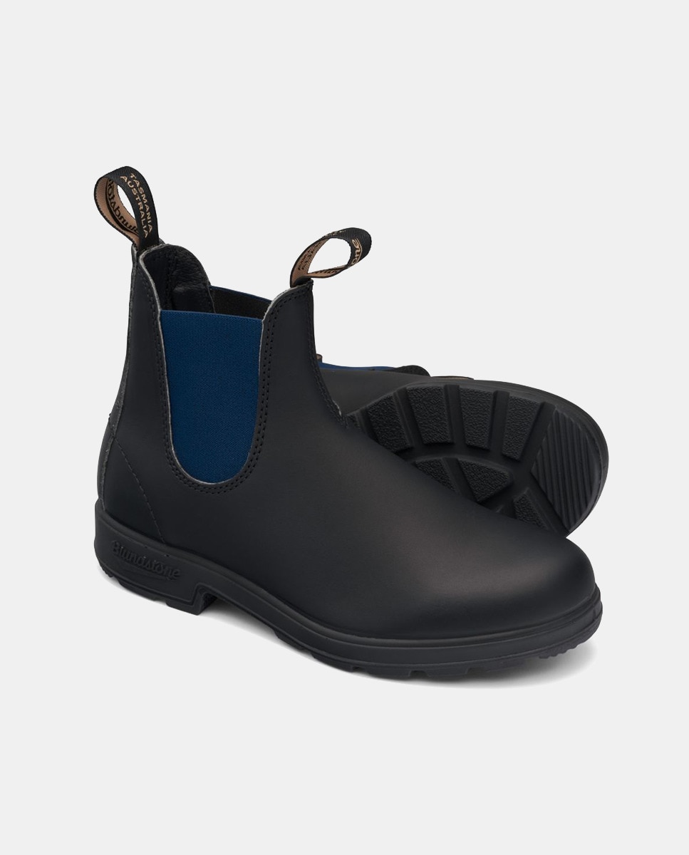 Botas Chelsea em Pele Preto-5