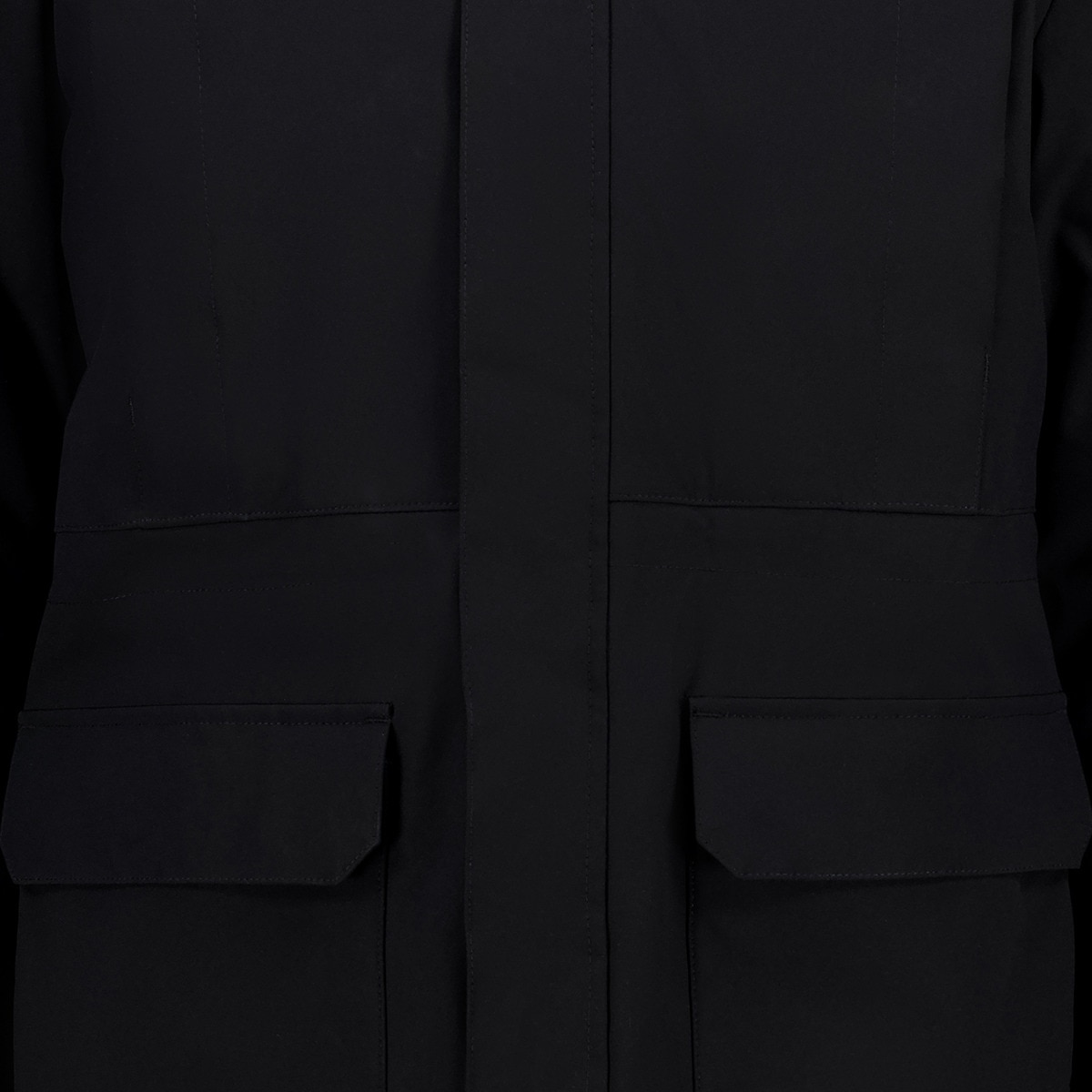 Parka Hombre Repelente Al Agua Negro-5